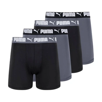 Фирменные мужские трусы боксеры PUMA набор 1159901600 (Черный/Серый L)