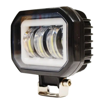 LED фара JR-0-30W-1 квадрат с габаритом ДХО 30W 12-24V 95×75×50 мм — универсальная фара СТГ