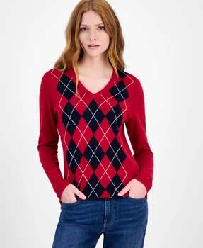 Женский свитер Tommy Hilfiger кофта 1159863322 (Красный S)