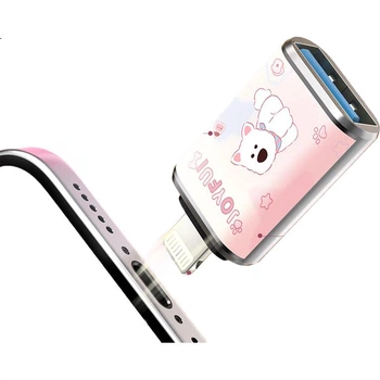 Флеш пам'ять USB HP 32GB USB 3.2 Gen1 Pink вест-хайленд, перехідник Lightning