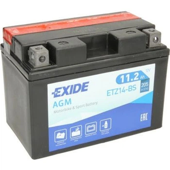 Аккумулятор автомобильный EXIDE AGM 11,2Ah (+/-) (205EN) (ETZ14-BS)