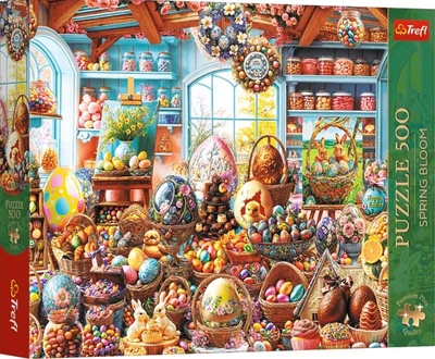 Пазл Spring Bloom: Пасхальный магазин сладостей — 500 элементов / Trefl Premium Plus Quality (37624)