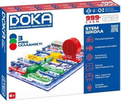 Электронный конструктор Doka Школа: 999+ схем — D70708