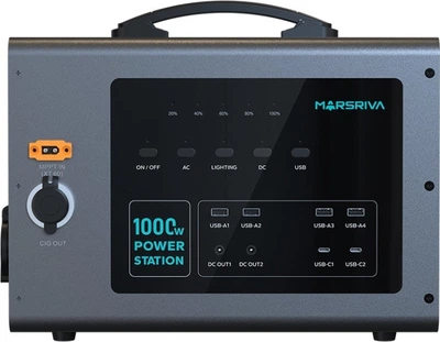 Зарядна станція MARSRIVA MP10 V3 / 1000 Вт / 1008 Вт⋅год / LiFePo4 (MP10V3_MARSRIVA)