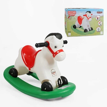 Качалка-каталка 2 в1 "Конячка" Pilsan 07-520 К (1) музична, розмір 76х 34х 52 см, максимальне навантаження 50 кг, в коробці