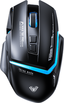 Мышь проводная AULA S12 Pro Black (6948391214375)