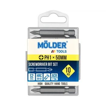 Набір біт MOLDER, PH1x50мм, 10шт в пл. упаковці