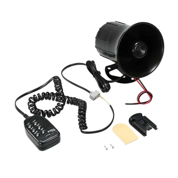 Сирена + Микрофон 6 тонов 50w Horn -12V (10-15V DC) Круглая
