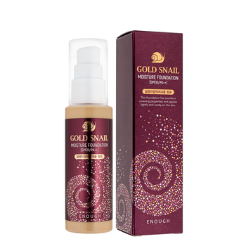 Тональная основа Enough Gold Snail SPF 30 увлажняющая с муцином улитки 100 мл № 13 Песочно-бежевый
