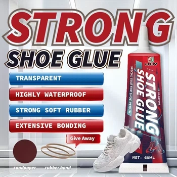 Професійний водостійкий клей для ремонту взуття UJJY Strong Shoe Glue (60 мл) + набір для зачистки та фіксації