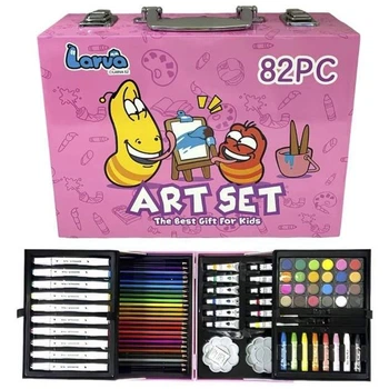 Набор для рисования Art Set 82 предмета в чемодане Pink розовый