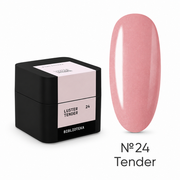 Гель моделирующий Biblioteka Builder Gel Luster №24 Tender Нежный с шиммером 30 мл