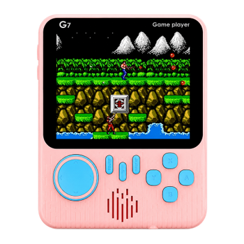 Портативна ігрова приставка G7 Game Box Portable 666 in 1 AV Pink