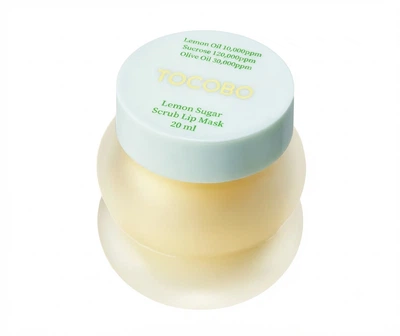 Маска-скраб для губ лимон-цукор 20ml TOCOBO LEMON SUGAR SCRUB LIP MASK