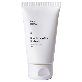 Нічний крем для обличчя з пребіотиком і скваланом Sane Squalane 6% + Prebiotic Nourishing Night Crea