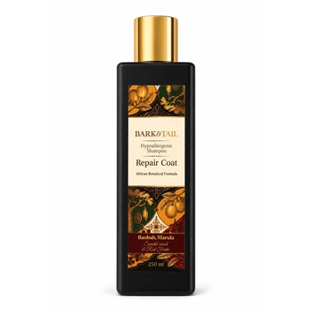 Гіпоалергенний шампунь для відновлення стану шерсті Bark&Tail-Repair Coat African Botanical, 250 мл