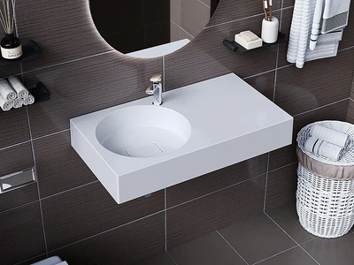 Умывальник подвесной Luxor Kera 80 R