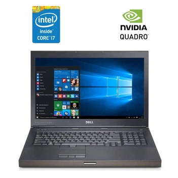 Мобільна робоча станція Dell Precision M4600 / 15.6" (1920x1080) TN / Intel Core i7-2760QM (4 (8) ядра по 2.4 - 3.5 GHz) / 8 GB DDR3 / 256 GB SSD / nVidia Quadro 2000M, 2 GB GDDR3, 128-bit / Win 10 Pro б/в