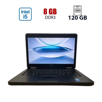 Ноутбук Dell Latitude E5440 / 14" (1366x768) TN / Intel Core i5-4310U (2 (4) ядер по 2.00 - 3 GHz) / 8 GB DDR3 / 120 GB SSD / Intel HD Graphics 4400 / WebCam б/у