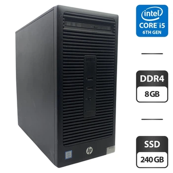 Компьютер HP 280 G2 Tower / Intel Core i5-6500 (4 ядра по 3.2 - 3.6 GHz) / 8 GB DDR4 / 240 GB SSD / Intel HD Graphics 530 / DVD-ROM б/у