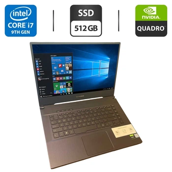 Игровой ноутбук Б-класс Asus ProArt StudioBook Pro / 15.6" (3840x2160) IPS / Intel Core i7-9750H (6 (12) ядер по 2.6 - 4.5 GHz) / 16 GB DDR4 / 512 GB SSD / nVidia Quadro RTX 5000, 16 GB GDDR6, 256-bit б/у