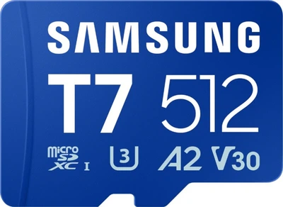 Карта памяти Samsung T7 microSDXC 512GB UHS-I U3 V30 A2 (MB-MB512T/WW)