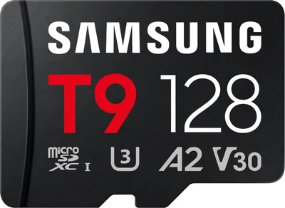 Karta pamięci Samsung T9 microSDXC 128GB UHS-I U3 V30 A2 + czytnik (MB-MH128TB/WW)
