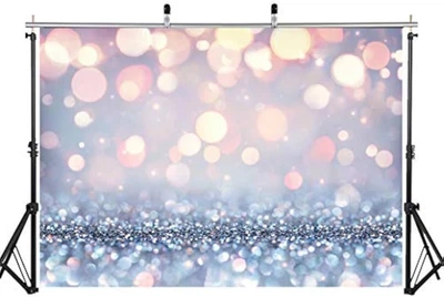 Фотографический фон AIIKES 7x5FT Silver Bokeh (модель 10-596)