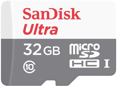 Карта памяти SanDisk 32GB microSD class 10 Ultra Light (SDSQUNR-032G-GN3MN)