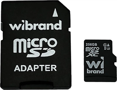 Карта памяти Wibrand 256GB microSD class 10 UHS-I U3 (WICDHU3/256GB-A)