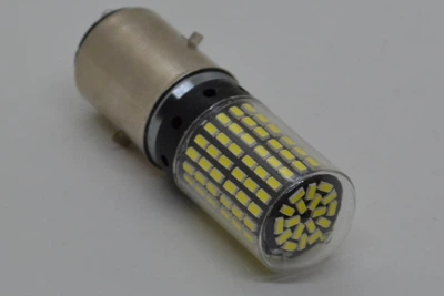 Светодиодная лампа для мотоцикла GUADSUN BA20D, 6000K, 12V, яркая LED лампа фары