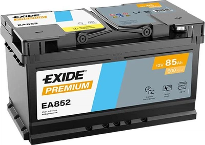Автомобильный аккумулятор Exide Premium 6СТ-85 Н (EA852) 85 Ач (-/+) Euro 800 А (EA852)