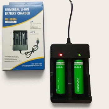 Зарядное устройство MS-5D82A для Li-Ion аккумуляторов на 2 слота, USB 4.2V/2A (для 18650, 14500, 26650)