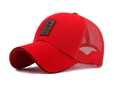 Бейсболка SB, спортивная кепка, сетка, Красная 54-60