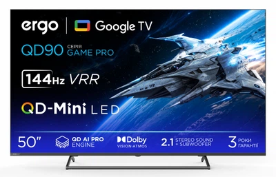Телевизоры ergo 50mqd90 Game pro