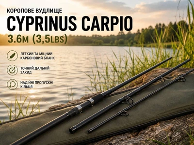 Коропове вудлище Cyprinus carpio 3.6м (3,5lbs)