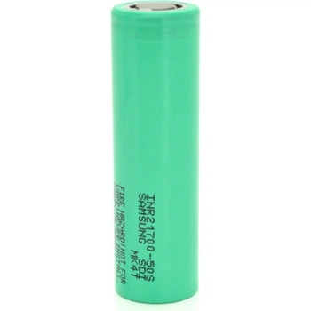 Аккумулятор 21700 5000mAh, 50A, 4.2/3.6/2.5V, Green Samsung