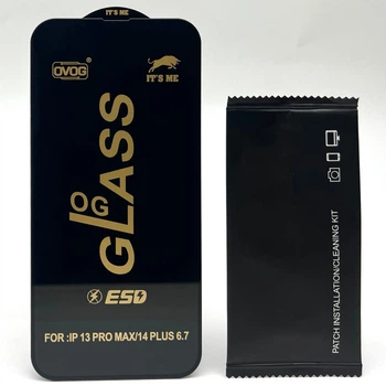 Защитное стекло OG GLASS ESD на Apple iPhone 14 PLUS глянец Antistatic для айфон антистатик Full glue glass 6.7