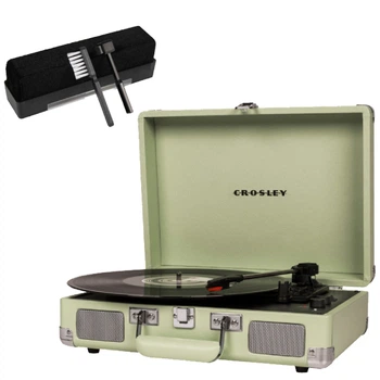 Вініловий програвач Crosley Cruiser Deluxe Plus Mint + у подарунок набір для чищення вінілу