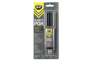 Клей двухкомпонентный для пластиковых деталей PLASTI POX, 25 г, K2