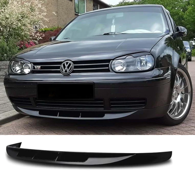 Передняя Lip накладка на бампер DPT черный глянец для Volkswagen Golf 4 1997-2006 гг