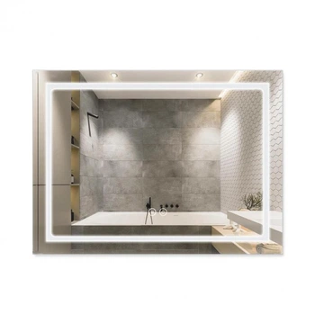 Зеркало Qtap Mideya (DC-F904) 800х600 с LED-подсветкой Touch, с диммером, регулирование яркости QT2078F904W