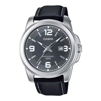 Мужские часы Casio MTP-1314L-8A серые 50 м