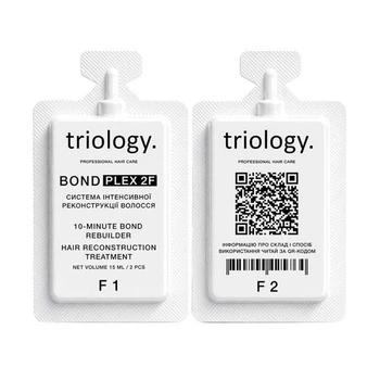 Холодне відновлення BONDPLEX 2F Triology Система інтенсивної реконструкції волосся 15+15мл. (1 застосування)