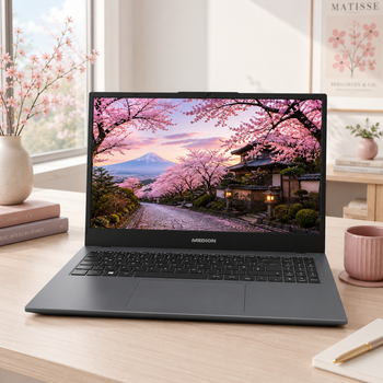 Ноутбук 15,6" Medion (Lenovo Group) E15423 | IPS (1920x1080) FullHD | Intel Core i5-1155G7 | Intel Iris Xe Graphics | RAM 8 ГБ | SSD 512 ГБ | Win11 (5452) - Уценка