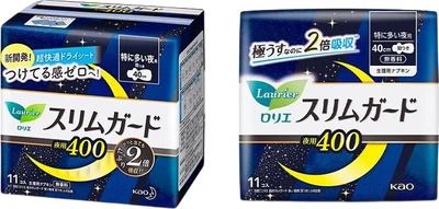 Гігієнічні прокладки Laurier Kao S Series Day and Night, 41 шт. - денне використання 25 см 19 шт., нічне використання 40 см 22 шт., імпортовано з Японії