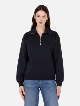 Толстовка на блискавці без капюшона жіноча Colin's CL1065678NAV XS Navy (8684112834412)