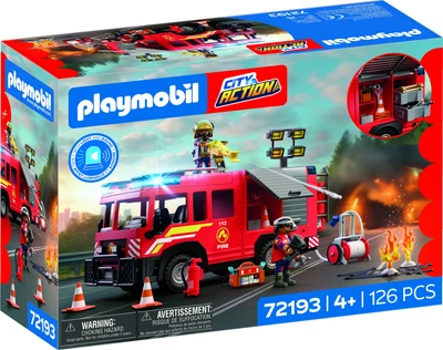 Klocki Playmobil City Action: Pojazd ratowniczo-techniczny straży poża 126 elementów 72193 (4008789721938)