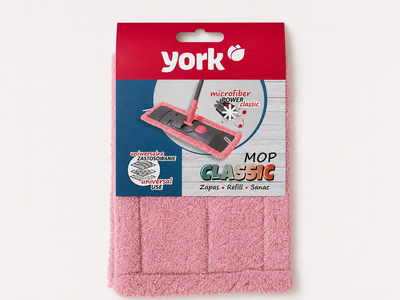 Запасная насадка на швабру York Classic 081090/pink