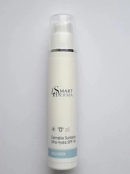 Ультра зволожуючий захисний крем SPF 50 з олією канабісу Smart4Derma Aquagen Cannabia Sunblock Ultra Hydra SPF 50 50 мл